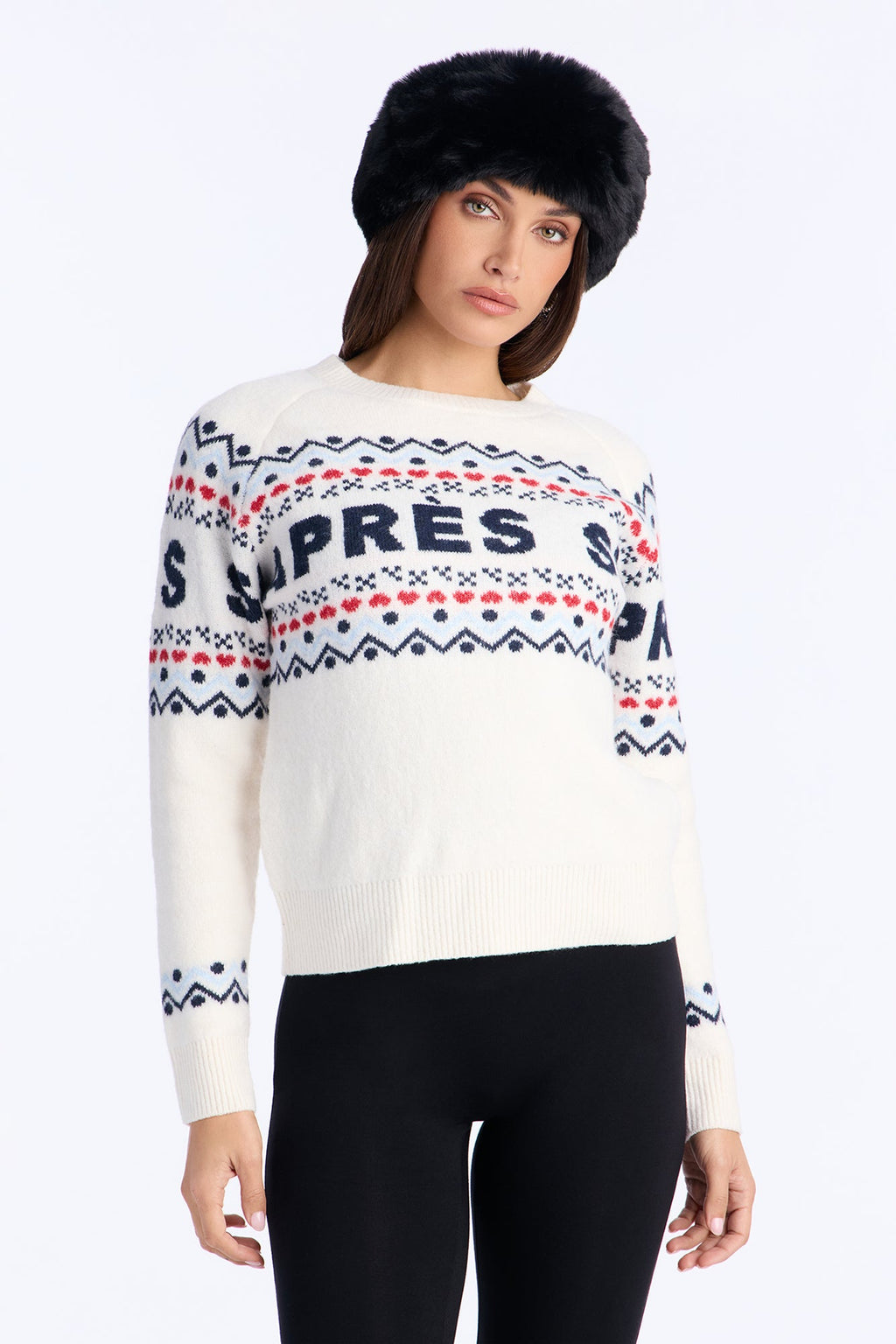 Ski Apr¨¨s Fair Isle Sweater - Ivory/combo