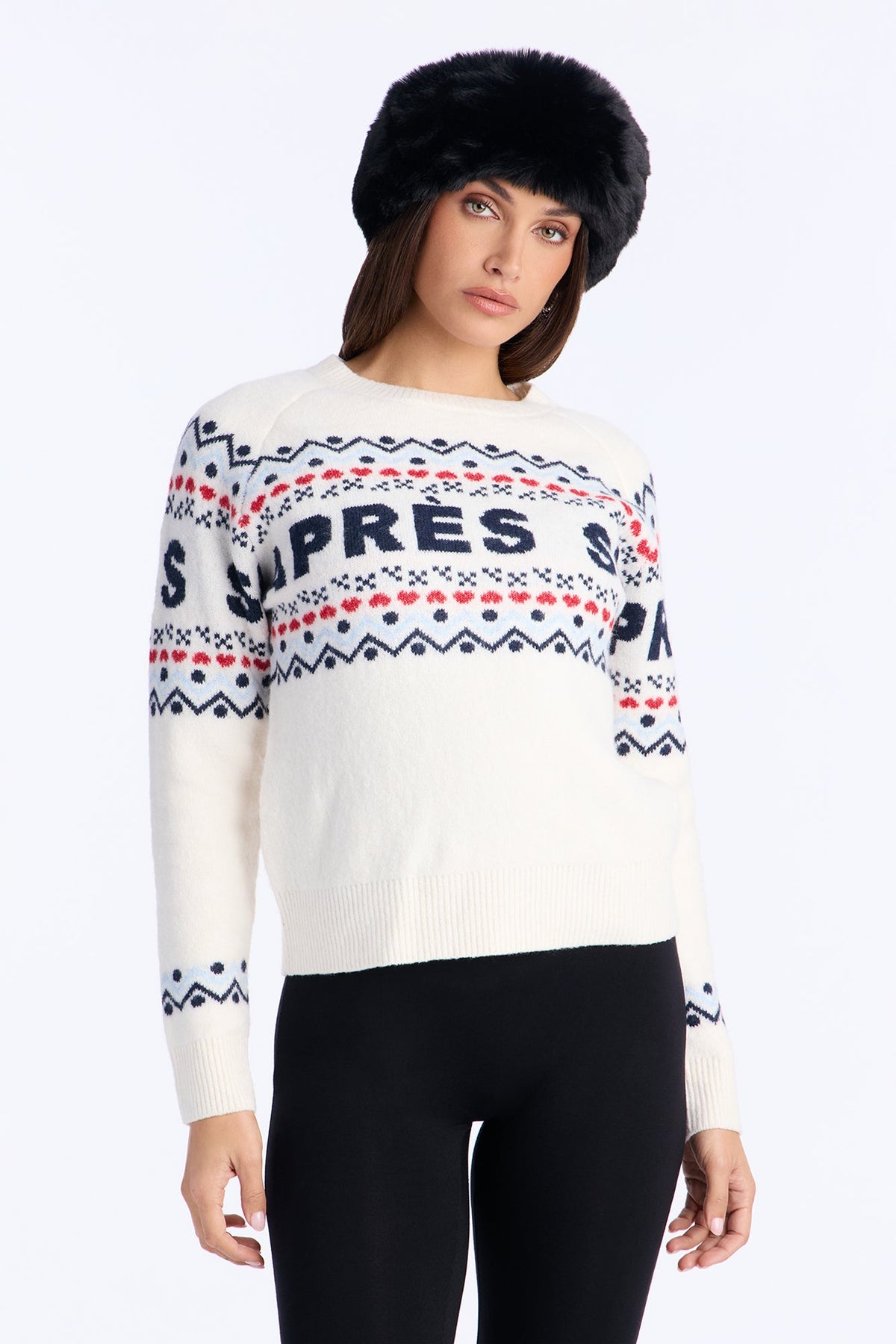 Ski Apr¨¨s Fair Isle Sweater - Ivory/combo