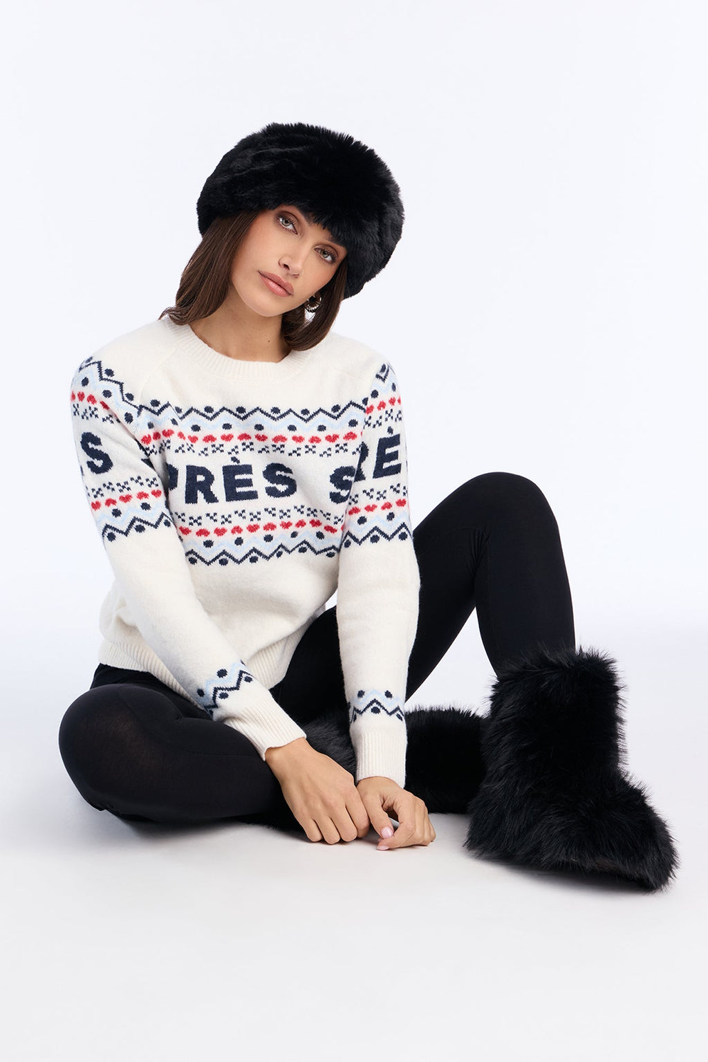 Ski Apr¨¨s Fair Isle Sweater - Ivory/combo