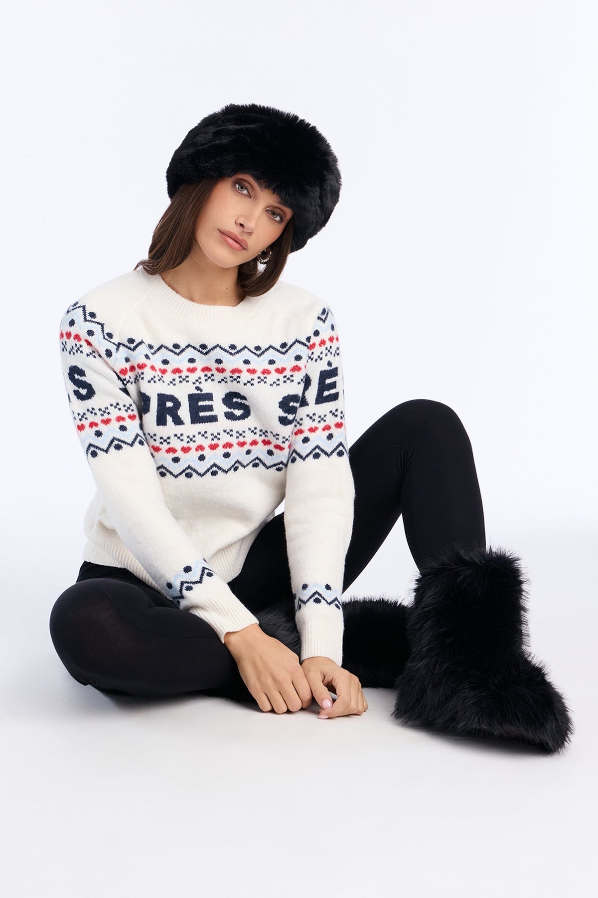 Ski Apr¨¨s Fair Isle Sweater - Ivory/combo