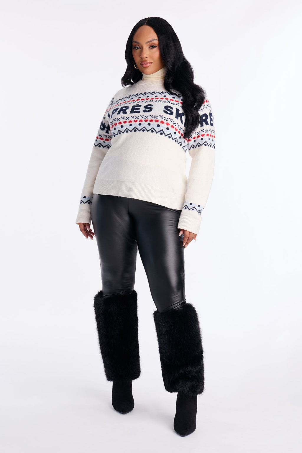 Ski Apr¨¨s Fair Isle Sweater - Ivory/combo
