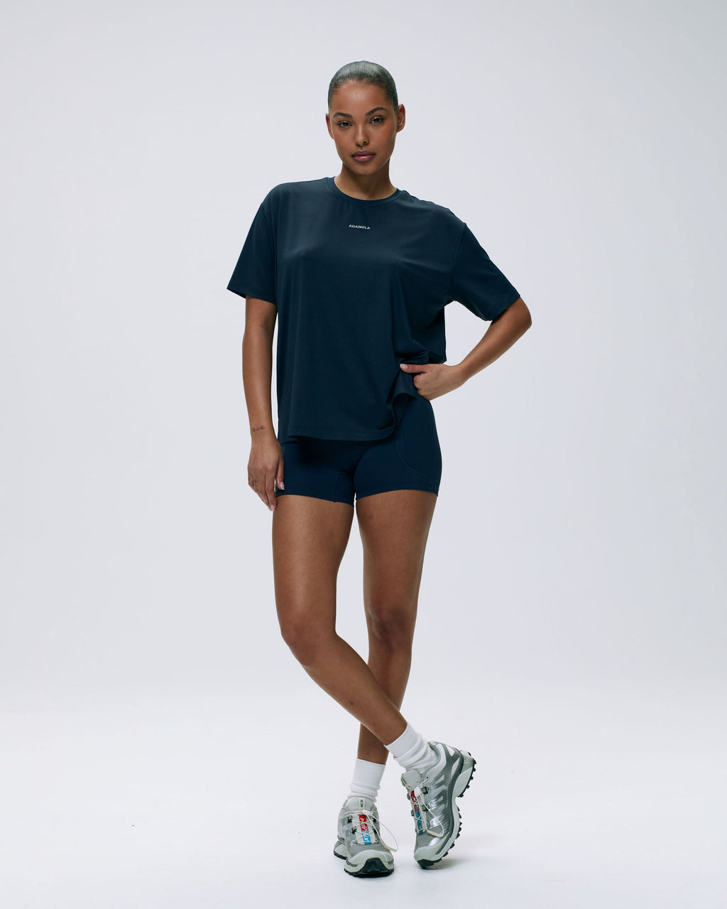 Mesh Active T-Shirt - Navy Blue