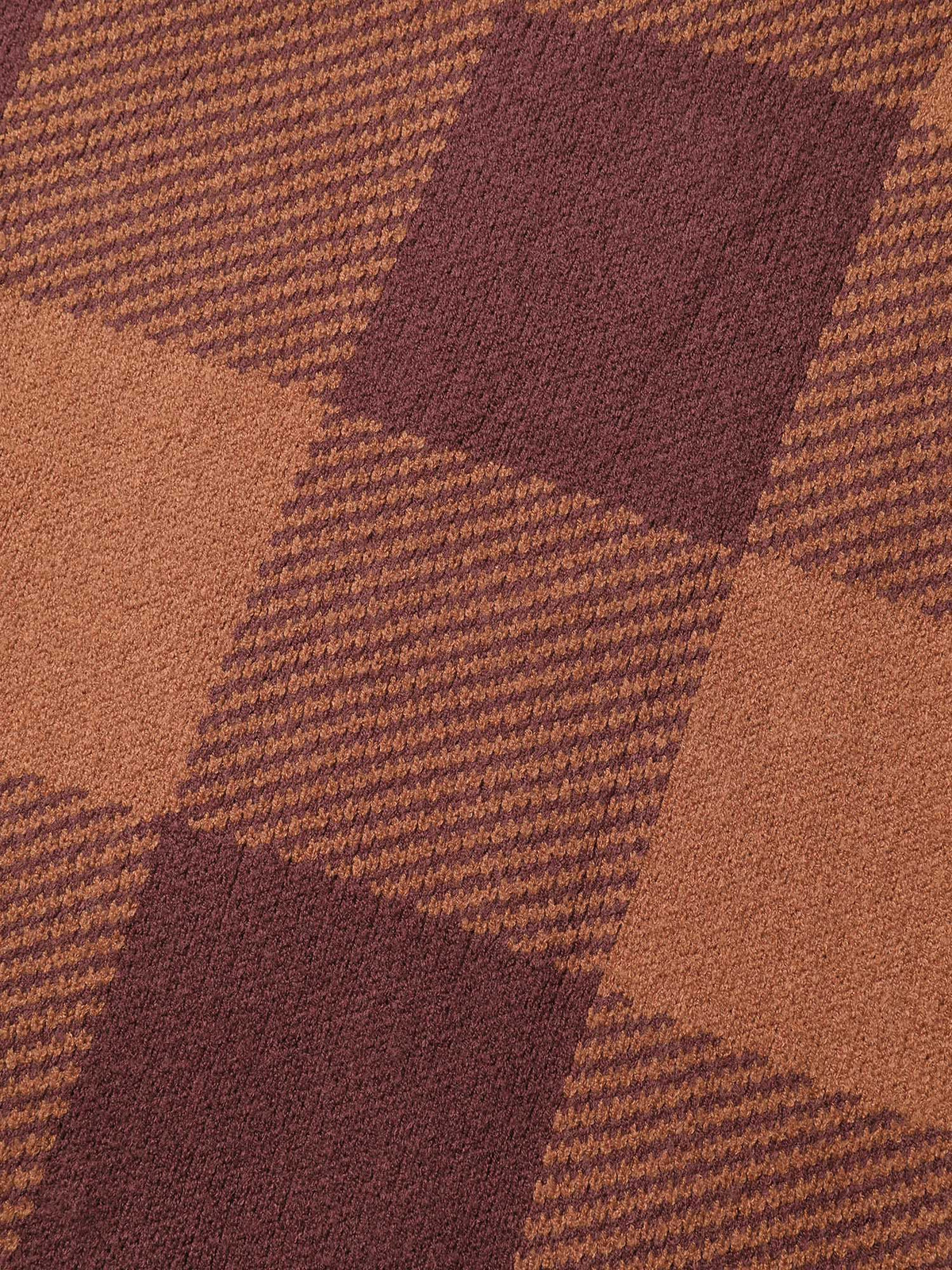 Supersoft Checkered Pattern Pullover