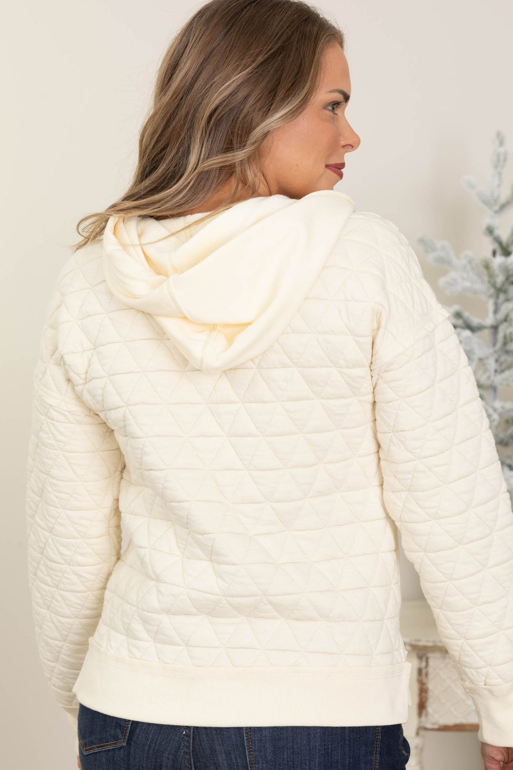 Quilted Knit Mixed Sweatshirts