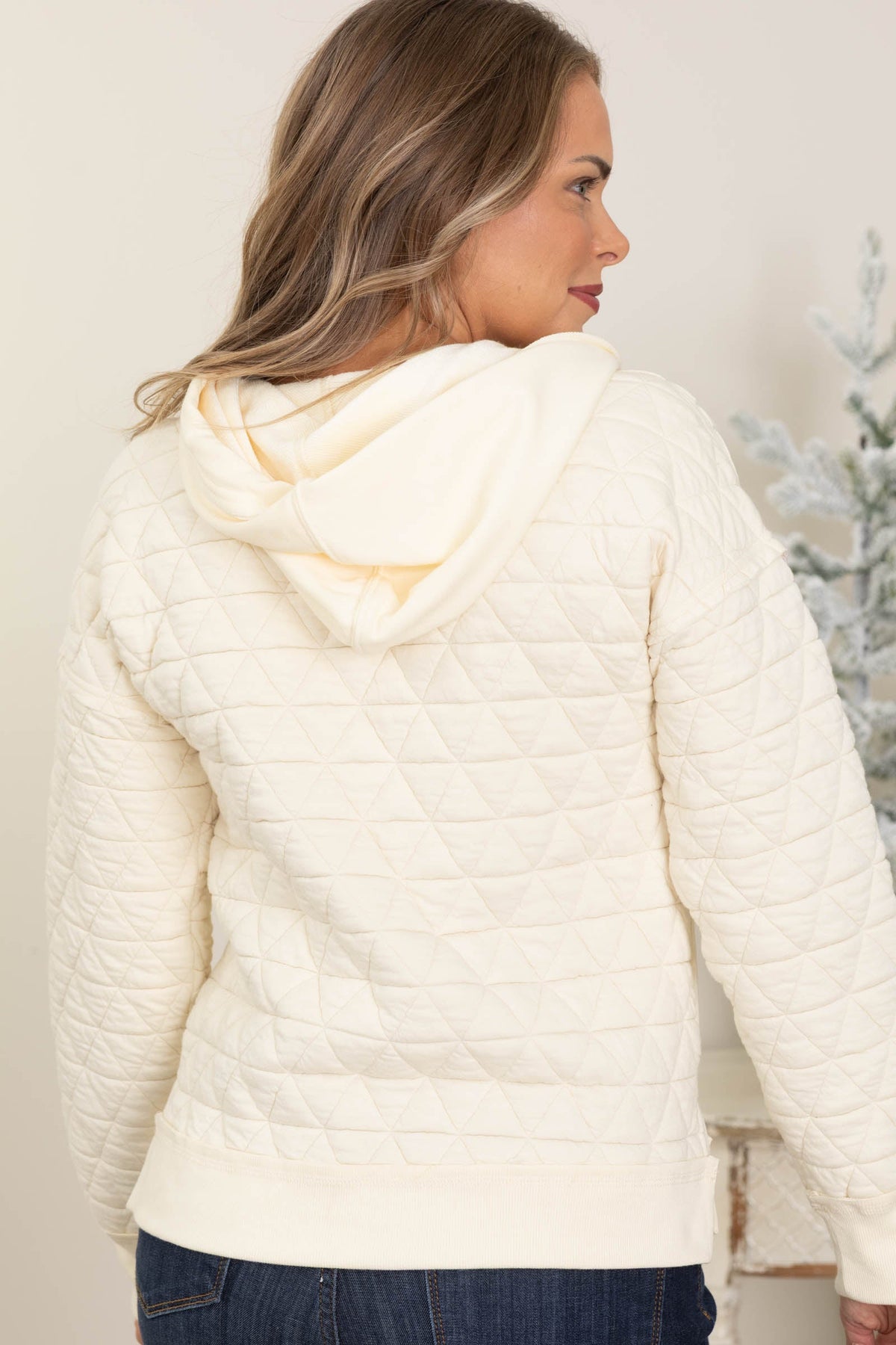 Quilted Knit Mixed Sweatshirts