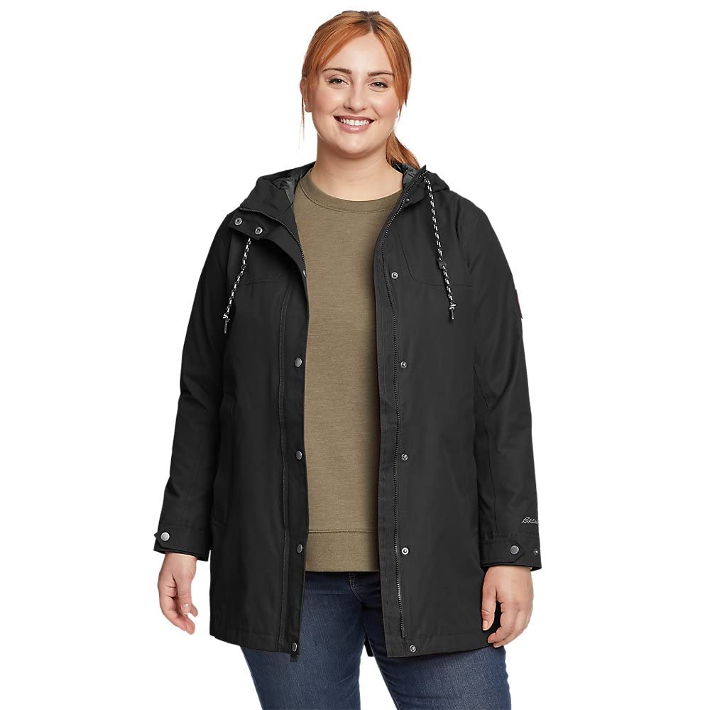 Eddie Bauer Women's Charly Parka. Black. Medium