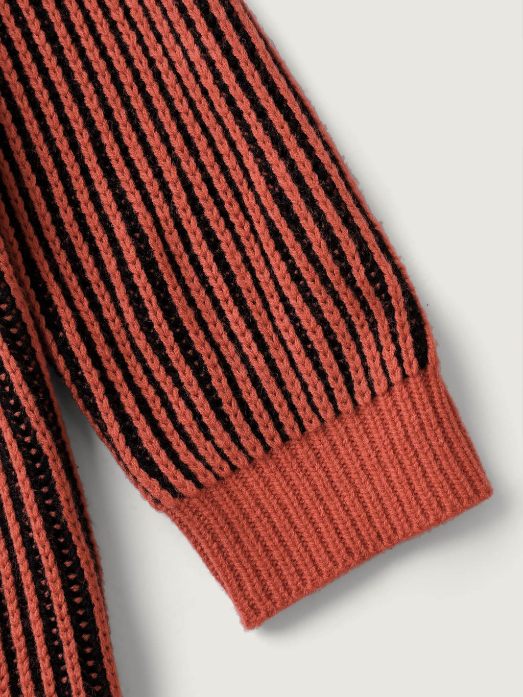 Stripe Textured Round Neck Pullover