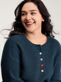 Supersoft Half-Button Placket Textured Solid Pullover