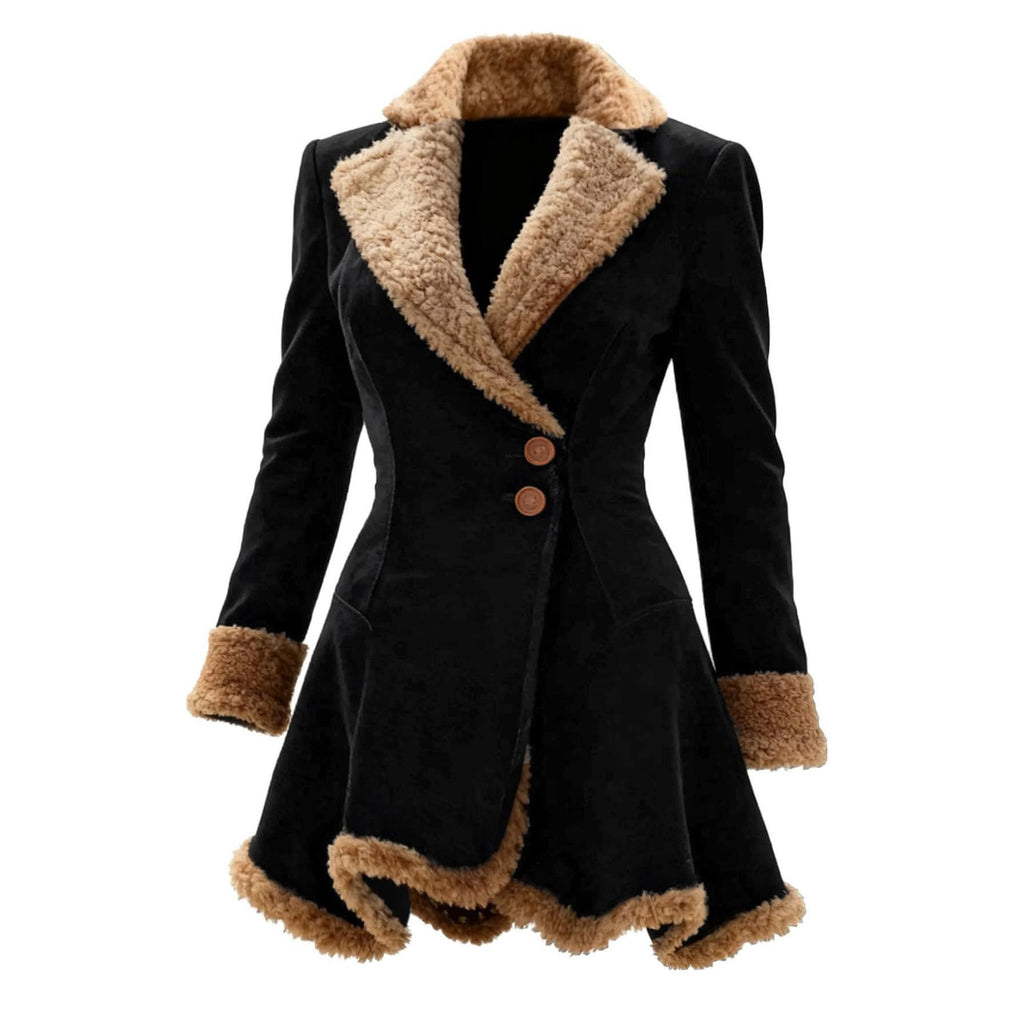 utcoco Womens Sherpa Lined Suede Jacket 2026 Fall Fashion Outfits Slim-Fit Faux leather Fleece Jackets Winter Coats (Medium. Black)