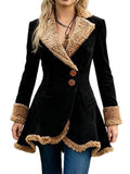 utcoco Womens Sherpa Lined Suede Jacket 2026 Fall Fashion Outfits Slim-Fit Faux leather Fleece Jackets Winter Coats (Medium. Black)