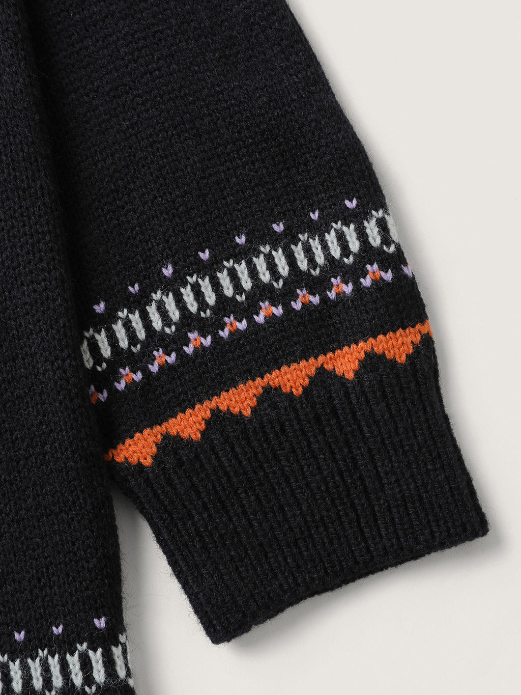 Halloween Fair Isle Yoke Pullover
