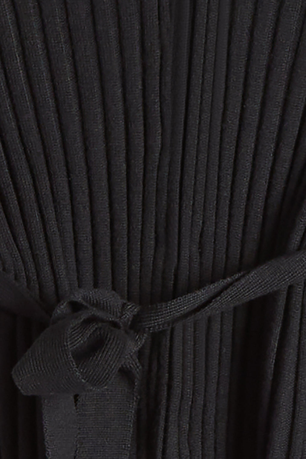RIBBED CARDIGAN WITH TIE