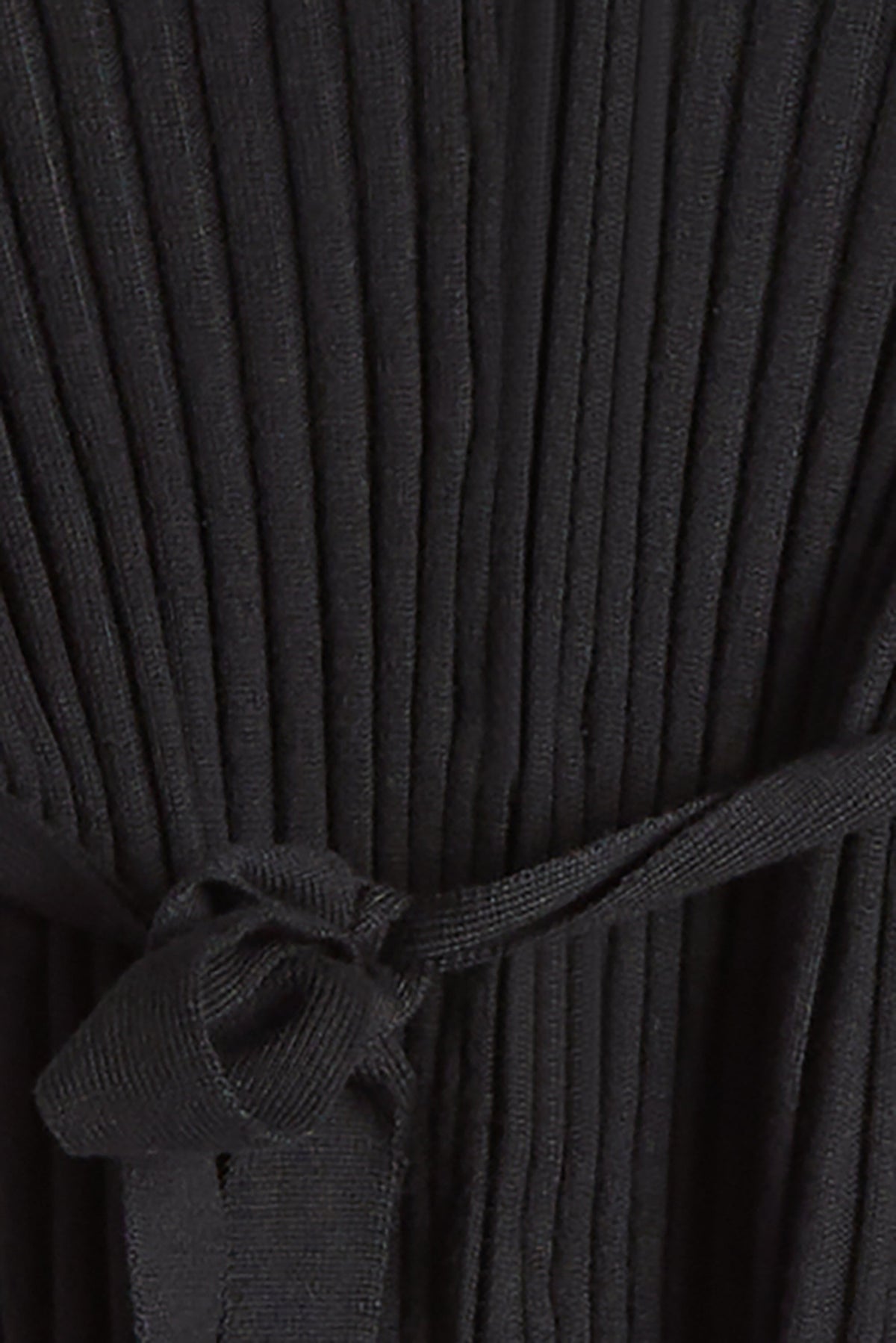 RIBBED CARDIGAN WITH TIE
