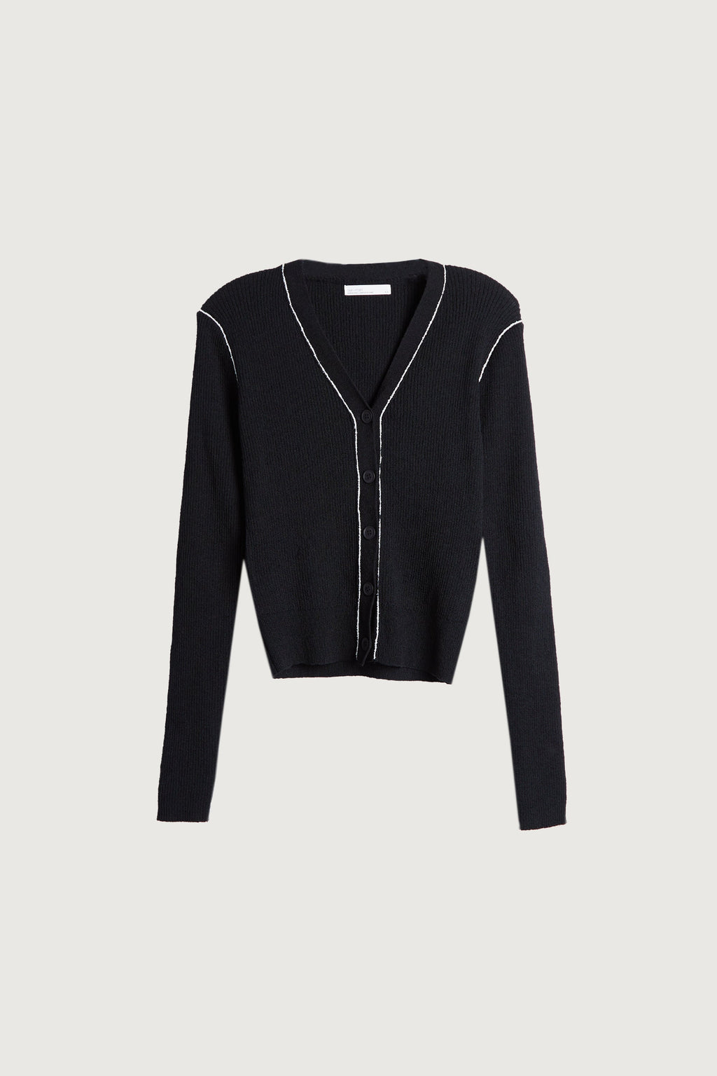 CONTRAST TRIM CARDIGAN