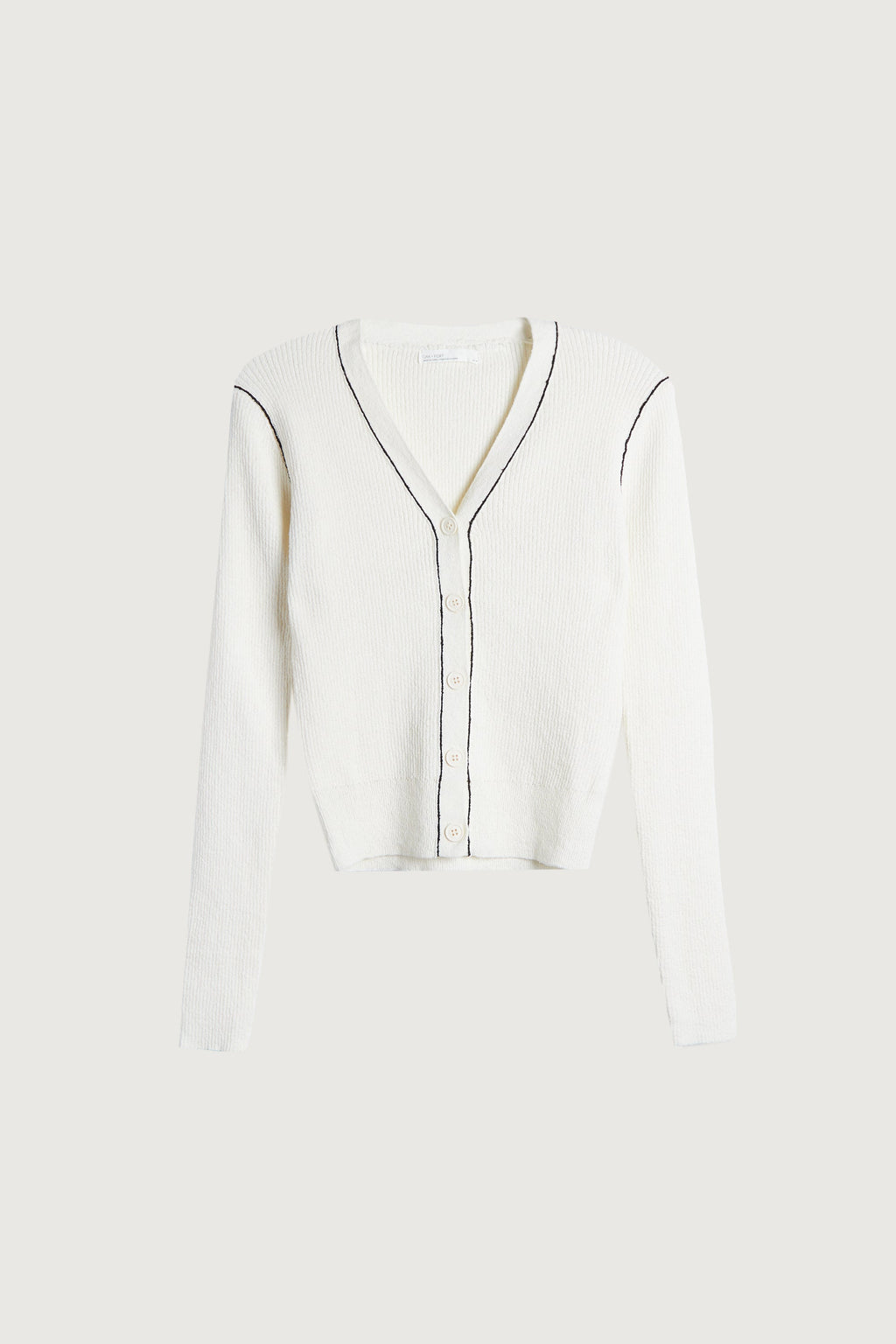 CONTRAST TRIM CARDIGAN