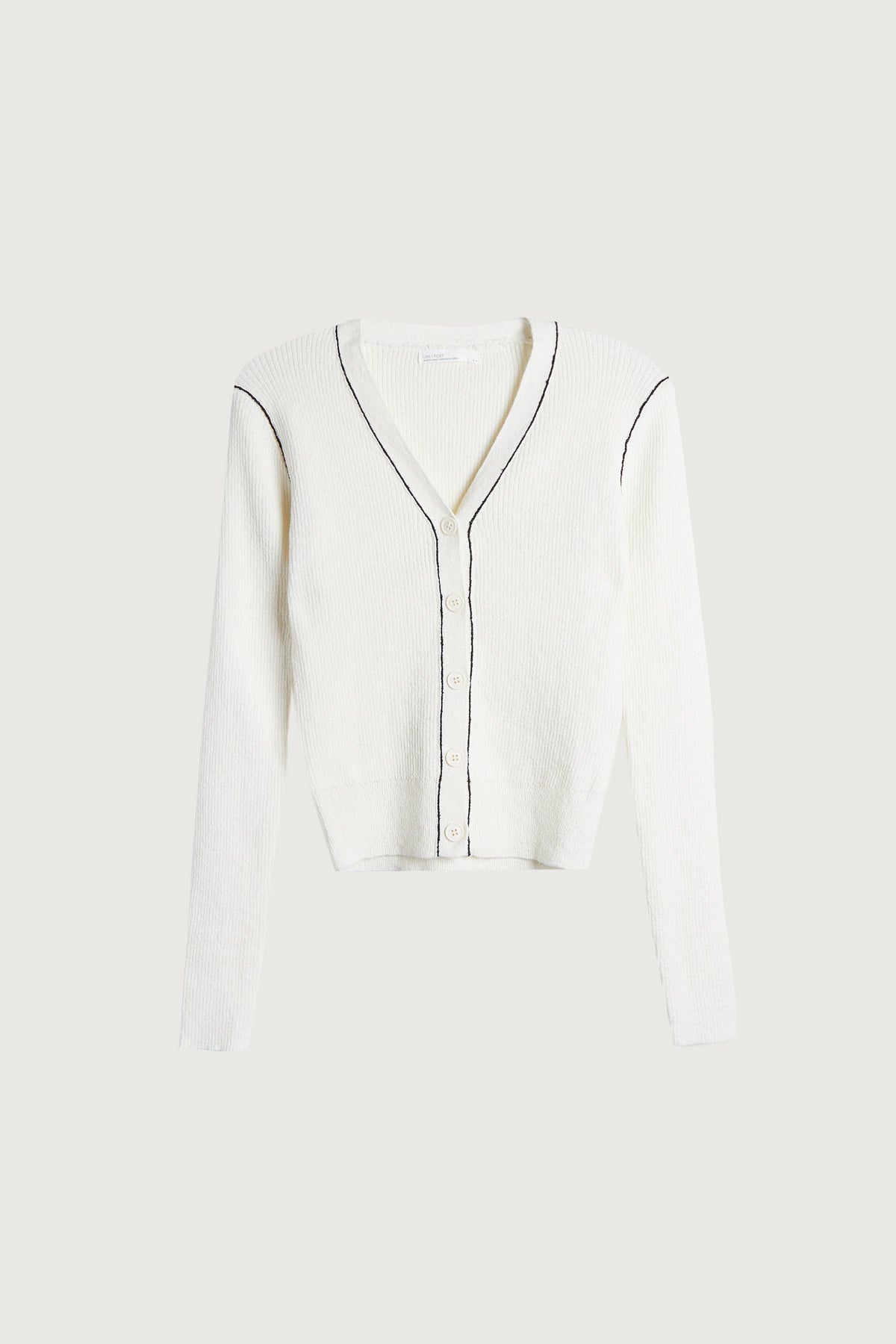 CONTRAST TRIM CARDIGAN