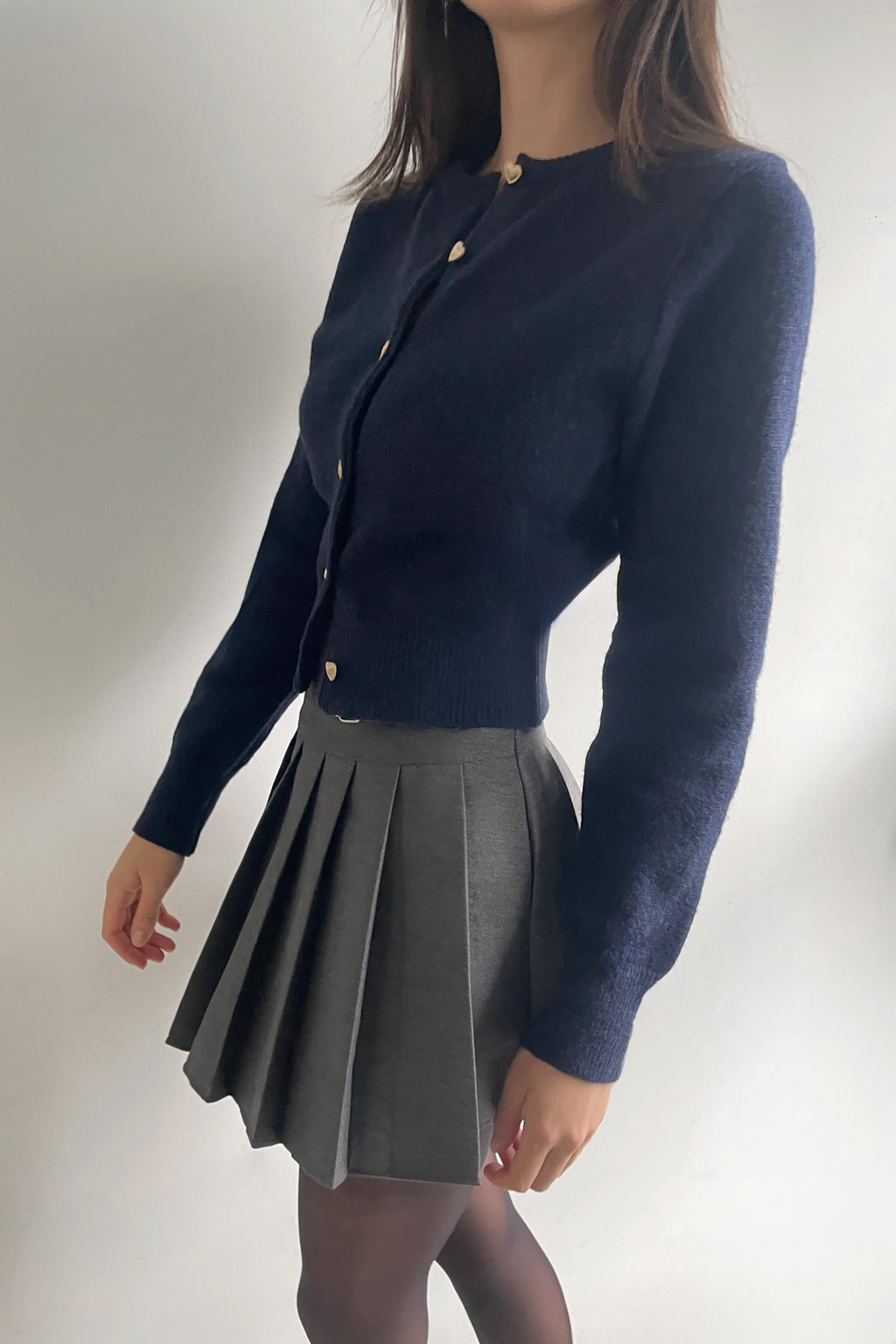 CARDIGAN WITH HEART BUTTONS
