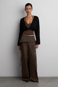 TWIST FRONT CARDIGAN & TANK SET