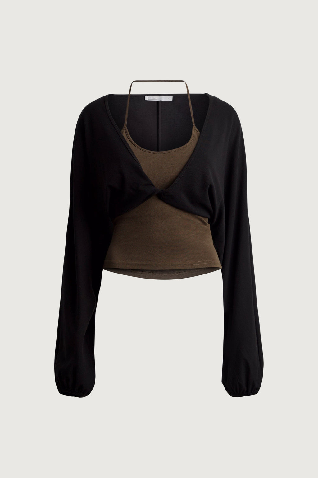 TWIST FRONT CARDIGAN & TANK SET