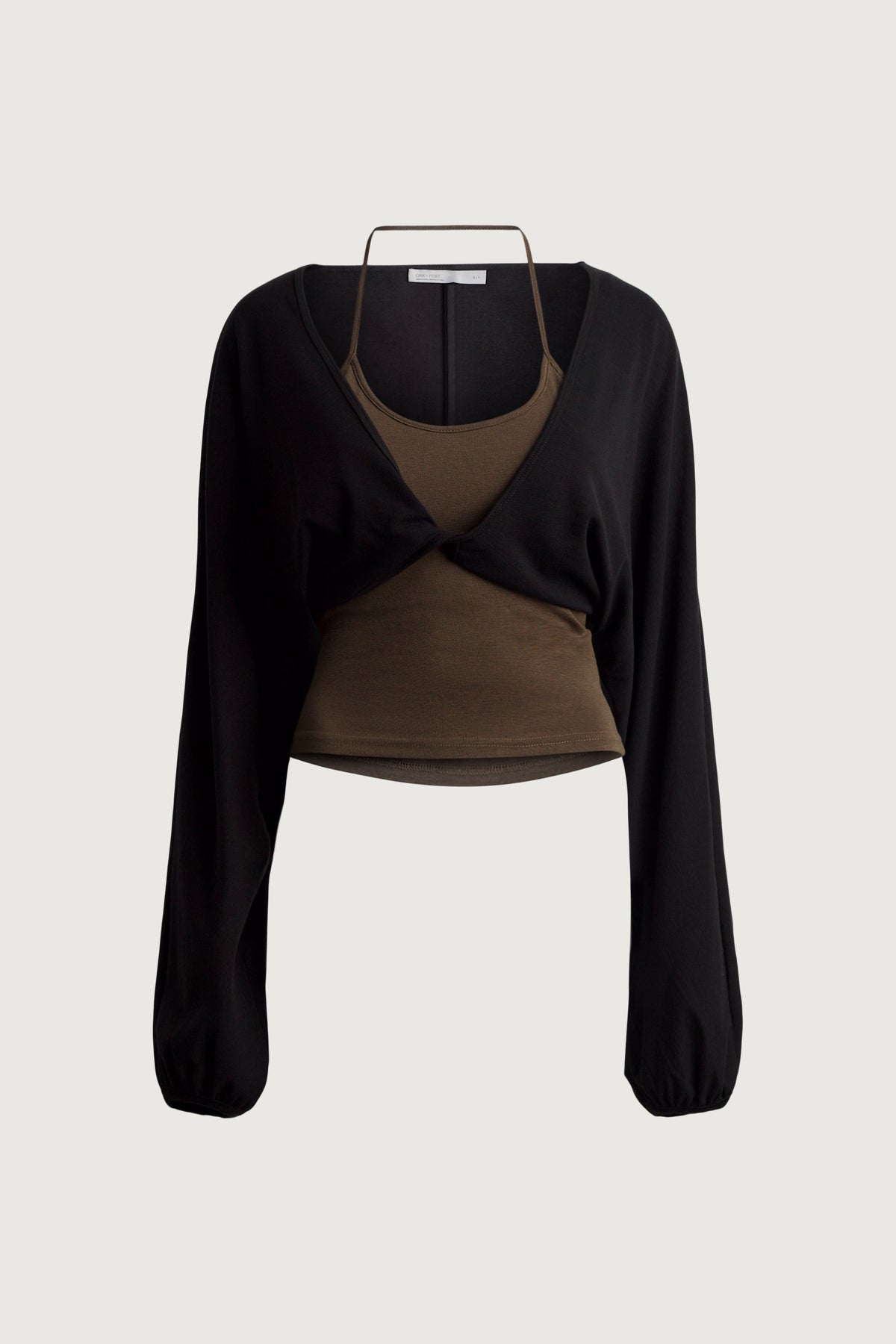 TWIST FRONT CARDIGAN & TANK SET