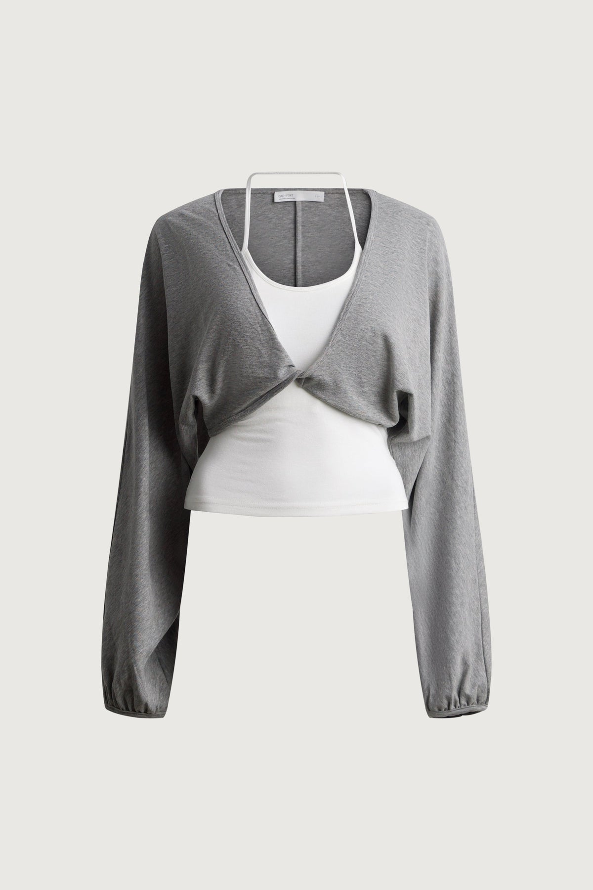 TWIST FRONT CARDIGAN & TANK SET