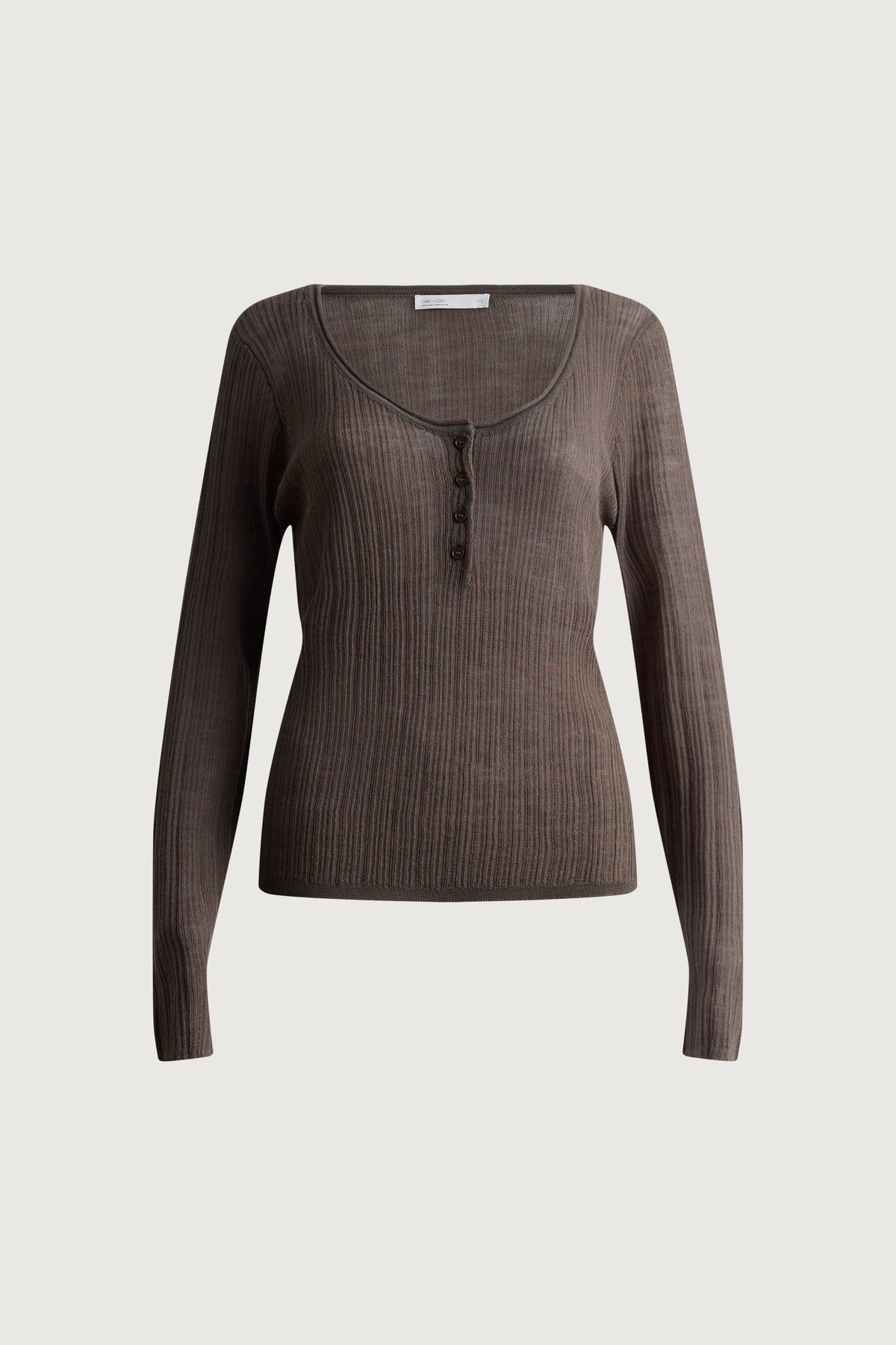 DRAPED SHEER KNIT CARDIGAN