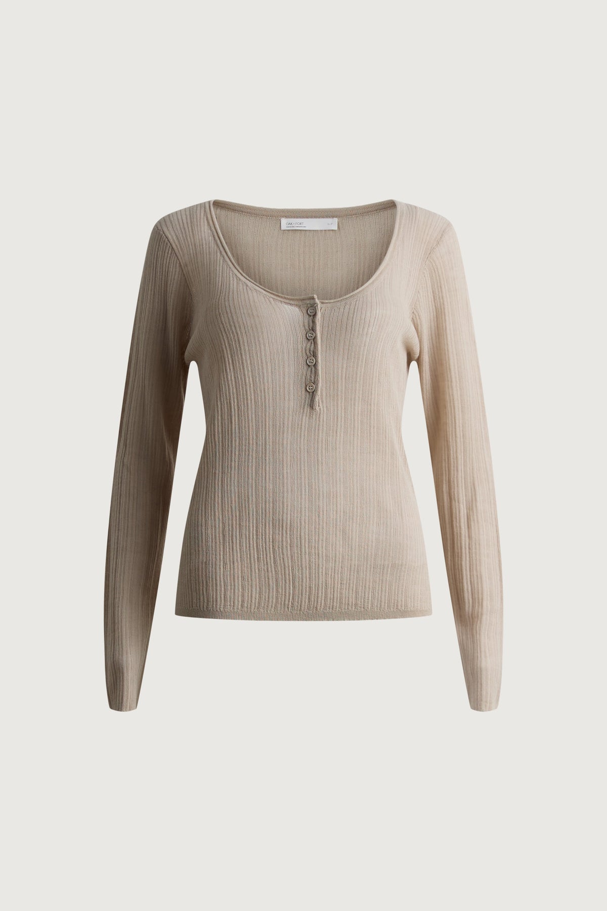 DRAPED SHEER KNIT CARDIGAN
