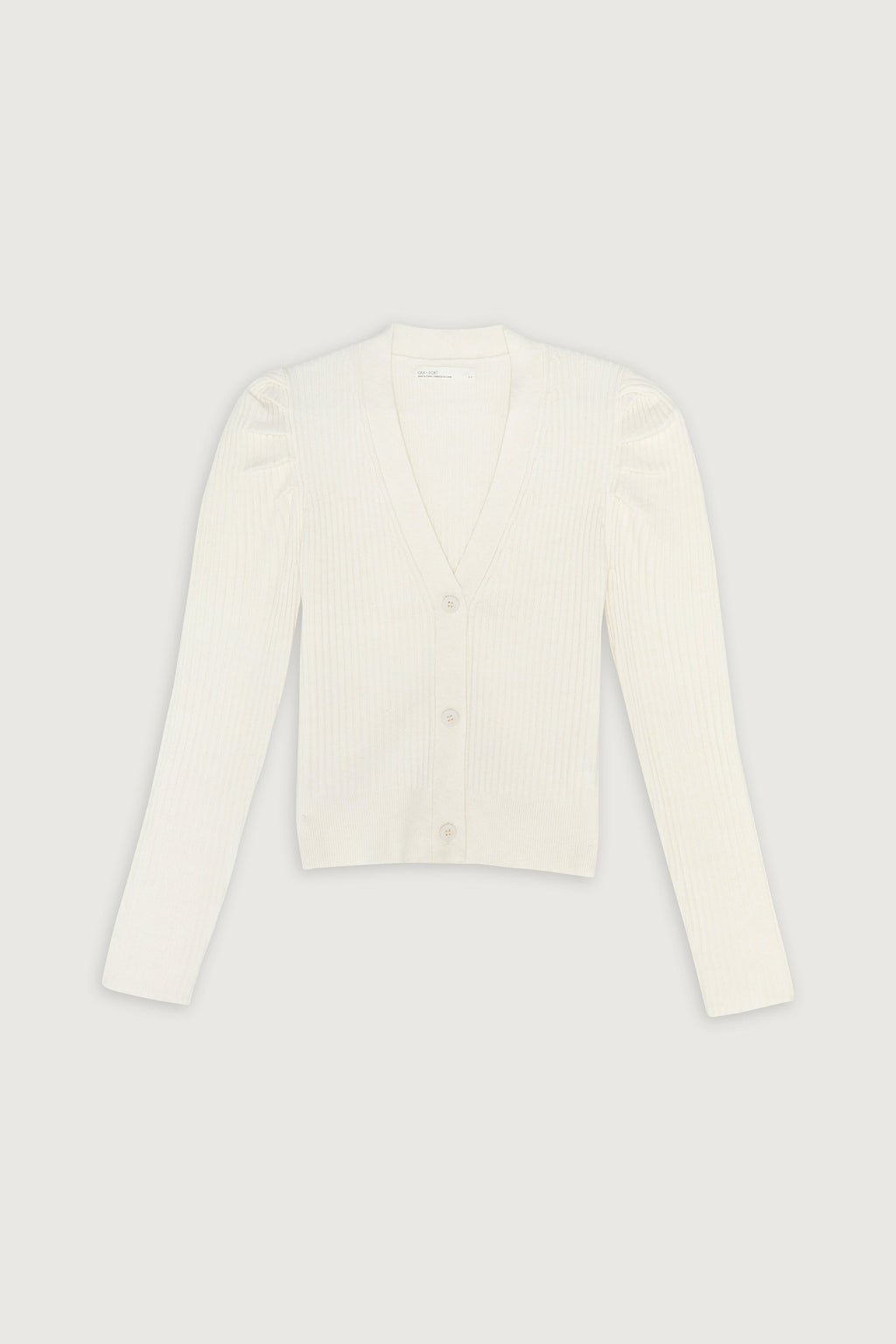 PUFFY SHOULDER CARDIGAN