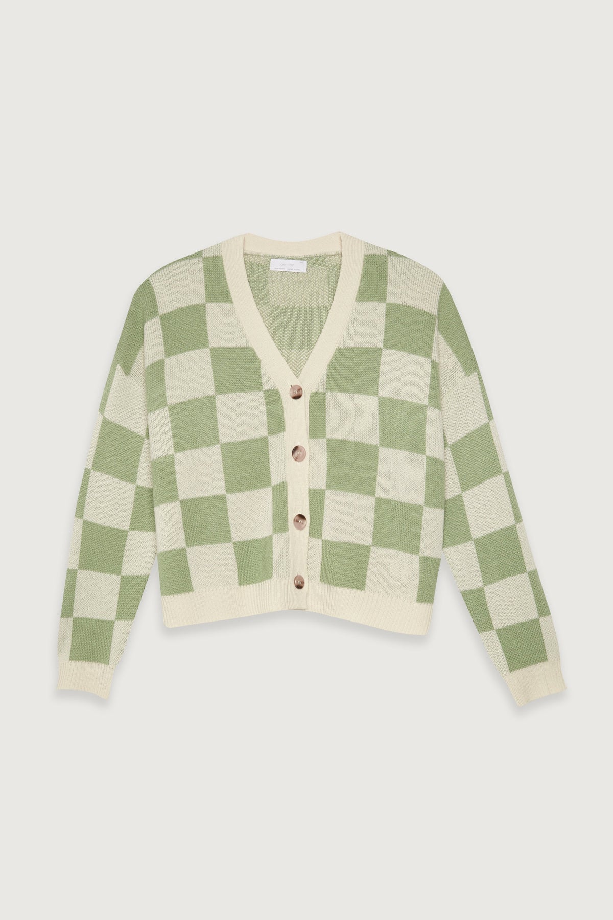 CHECKERED CARDIGAN