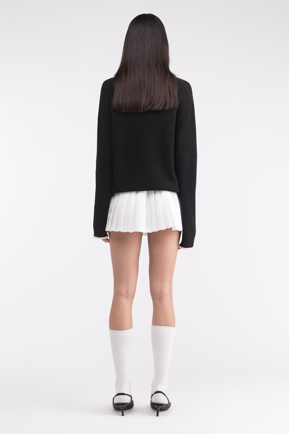 CONTRAST TRIM CARDIGAN