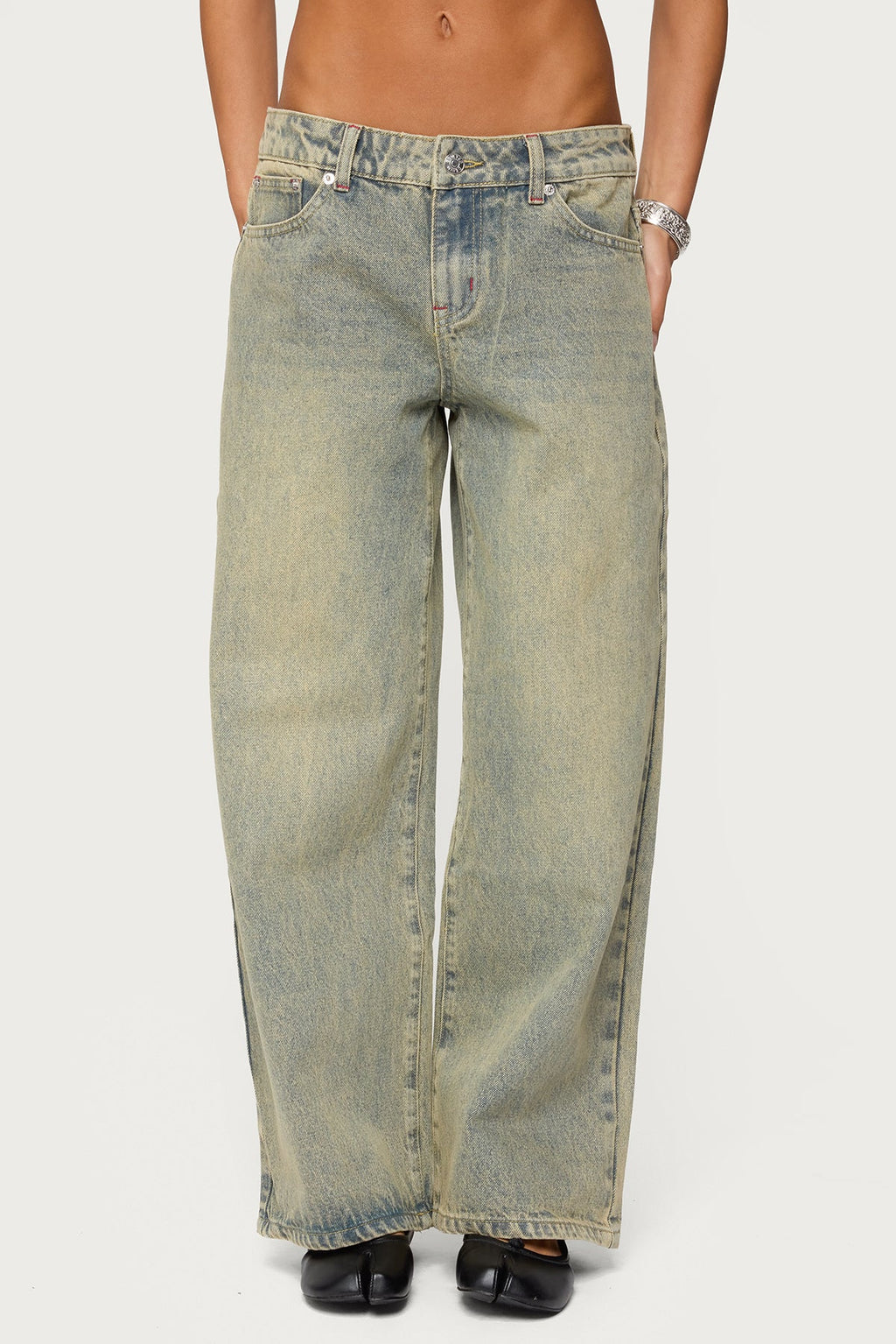 Petite Ace Low Rise Baggy Jeans