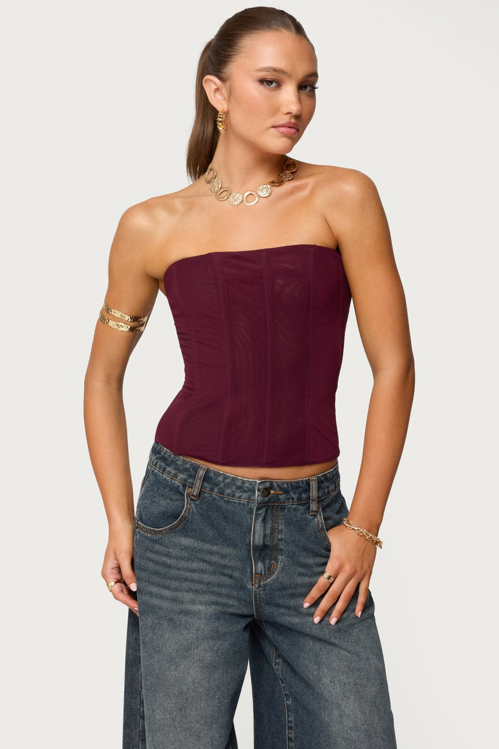 Reed Sheer Mesh Corset