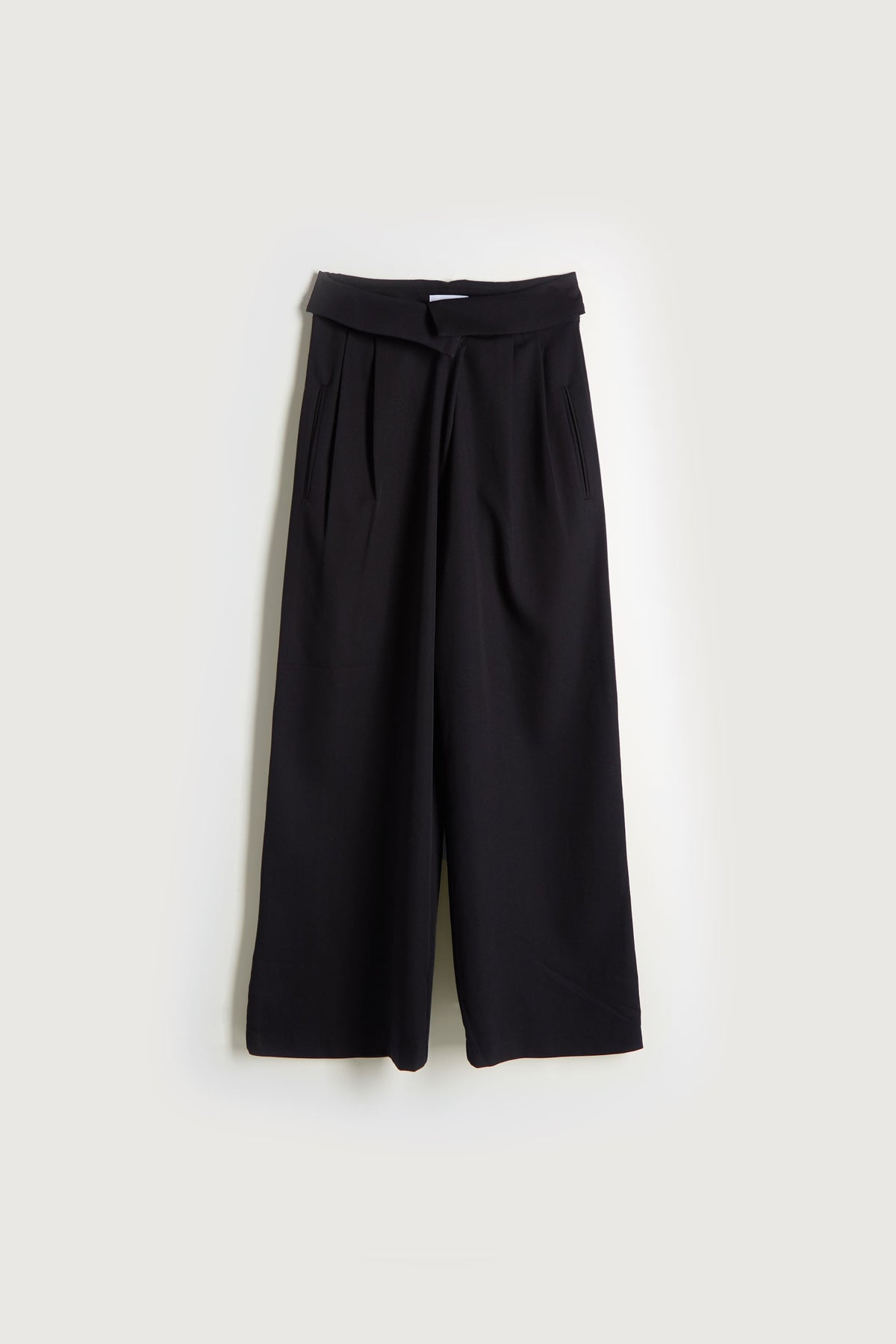 FOLD-OVER WAIST WIDE LEG PANT