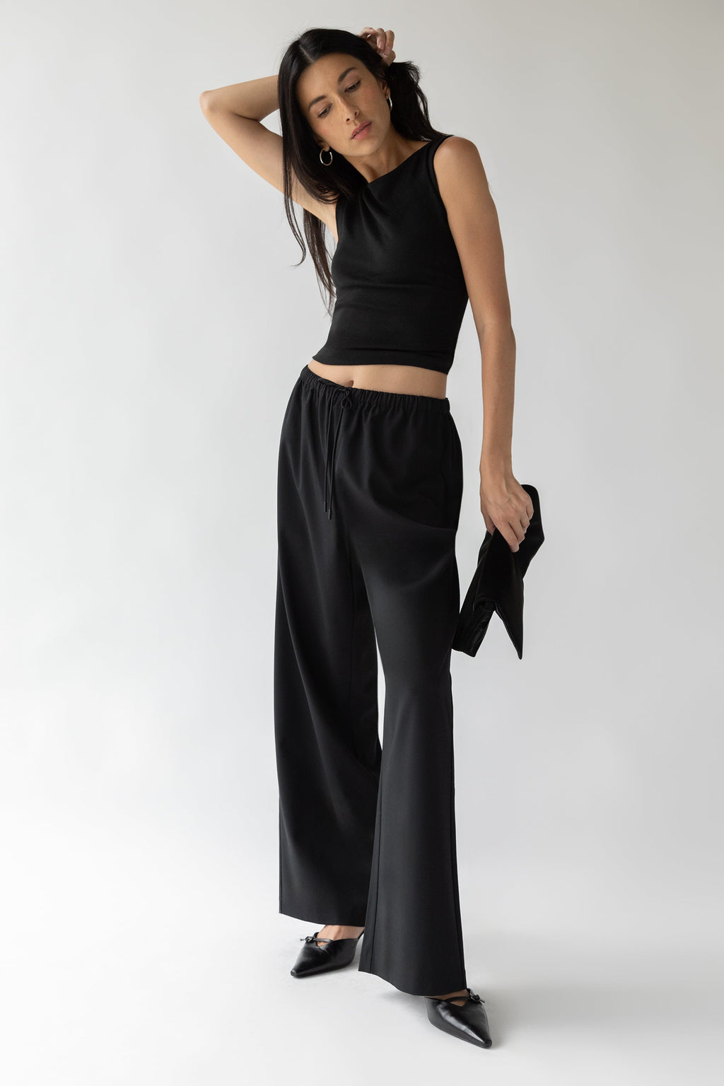 ELASTIC WAIST DRESS PANT