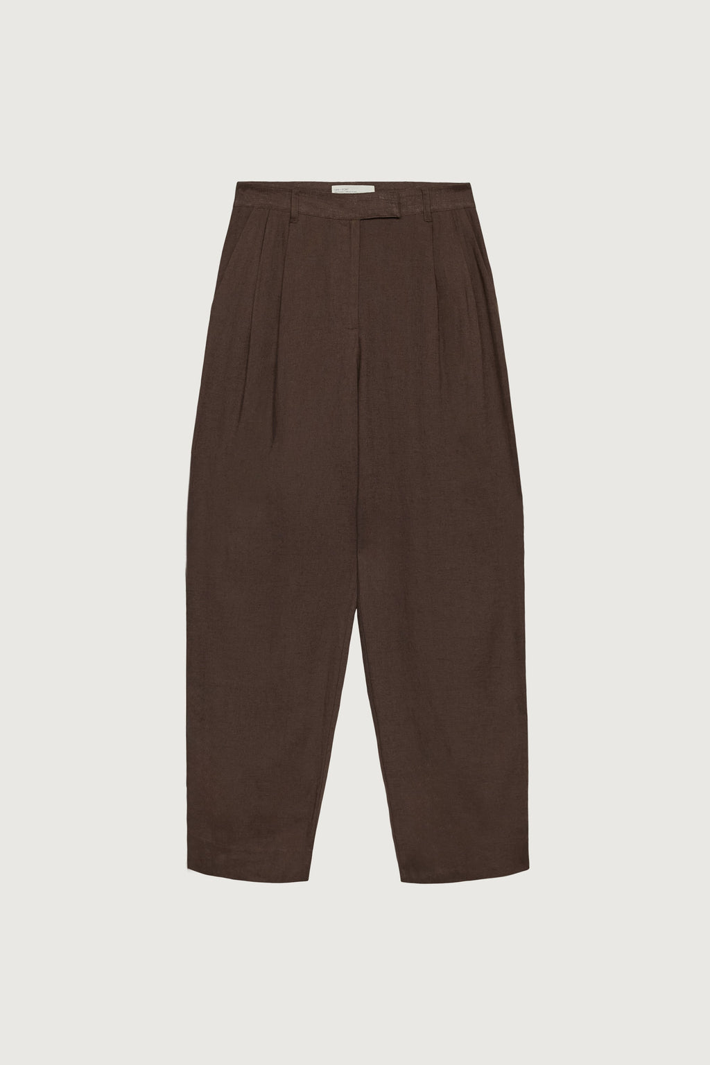 HIGH-RISE LINEN BLEND TROUSER