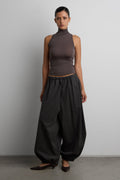 RELAXED BALLOON FIT COTTON PANT