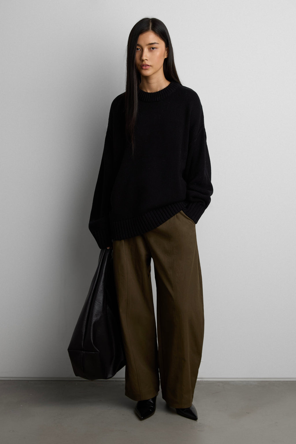 PETITE RELAXED PLEATED WIDE LEG PANT
