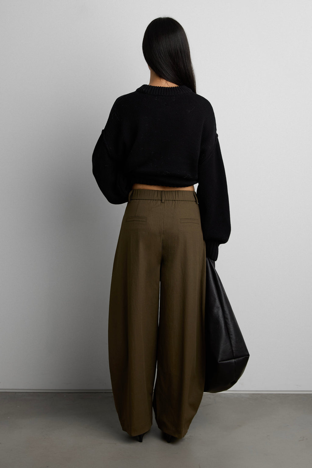 PETITE RELAXED PLEATED WIDE LEG PANT