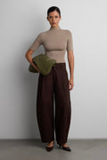 PETITE RELAXED PLEATED WIDE LEG PANT