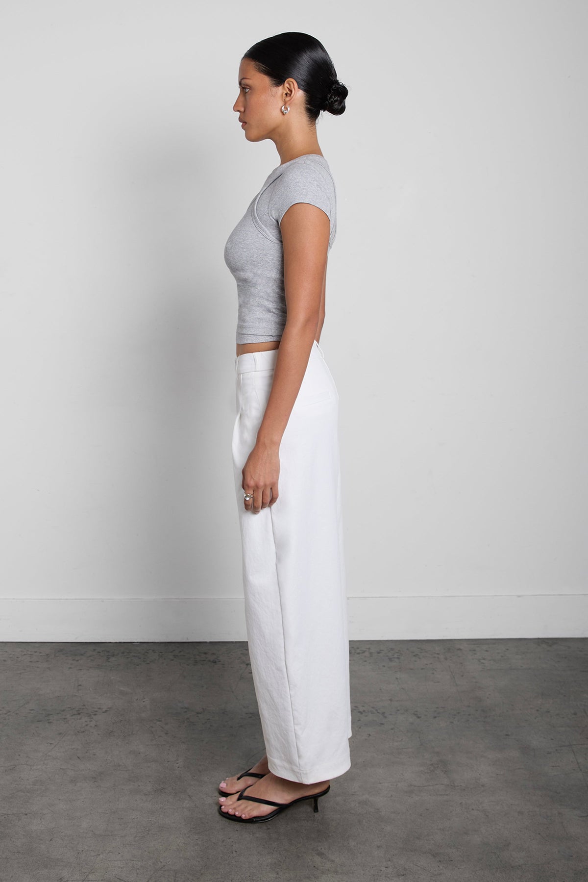 PETITE RELAXED PLEATED WIDE LEG PANT