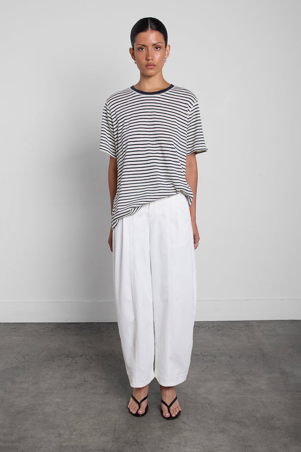 PETITE RELAXED PLEATED WIDE LEG PANT