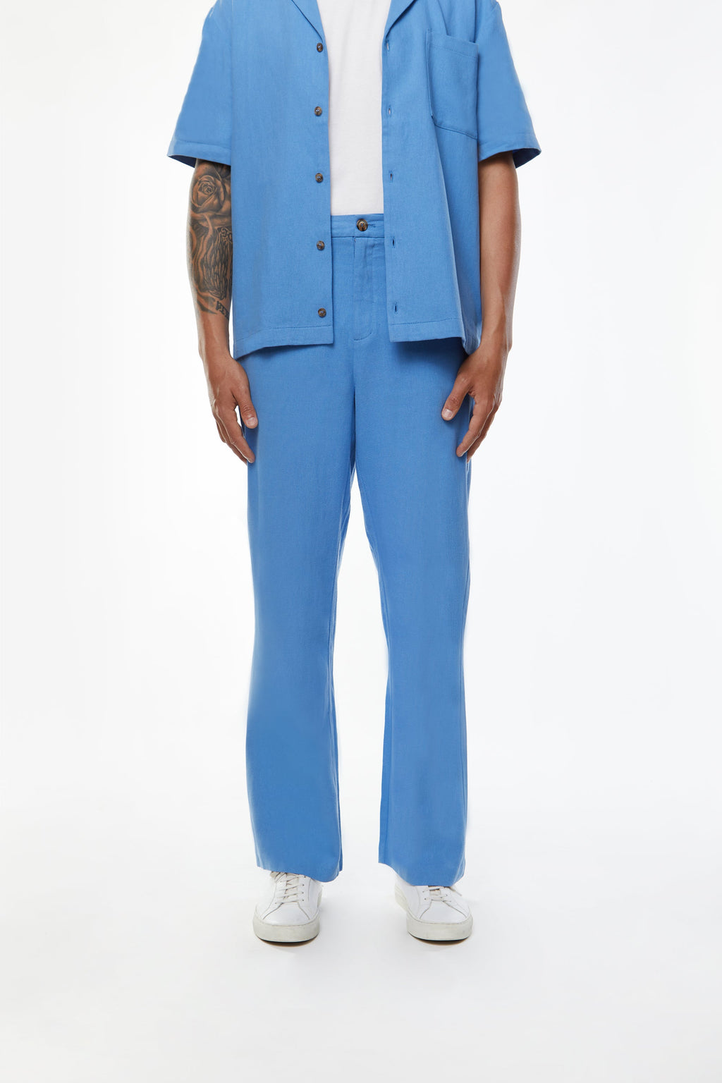 WIDE LEG LINEN PANTS