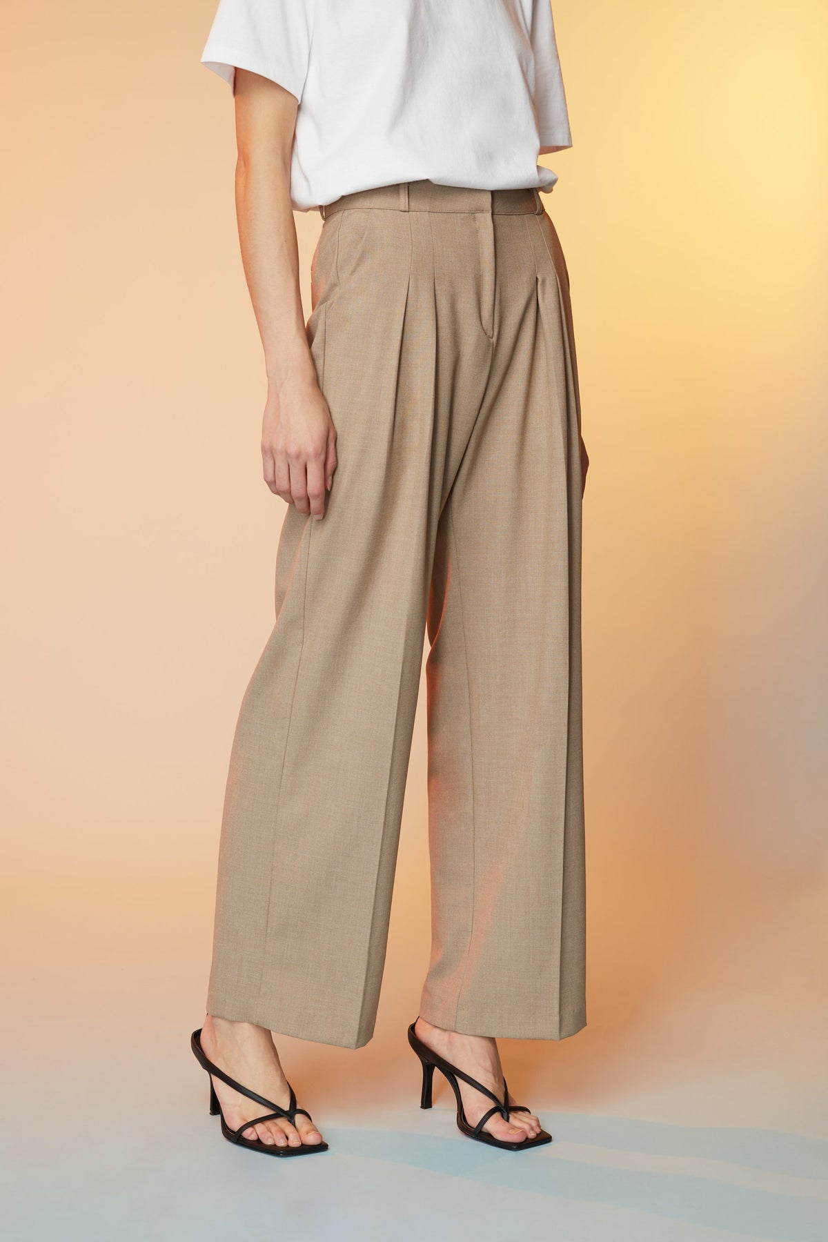 STRAIGHT LEG PANT WITH PLEATS