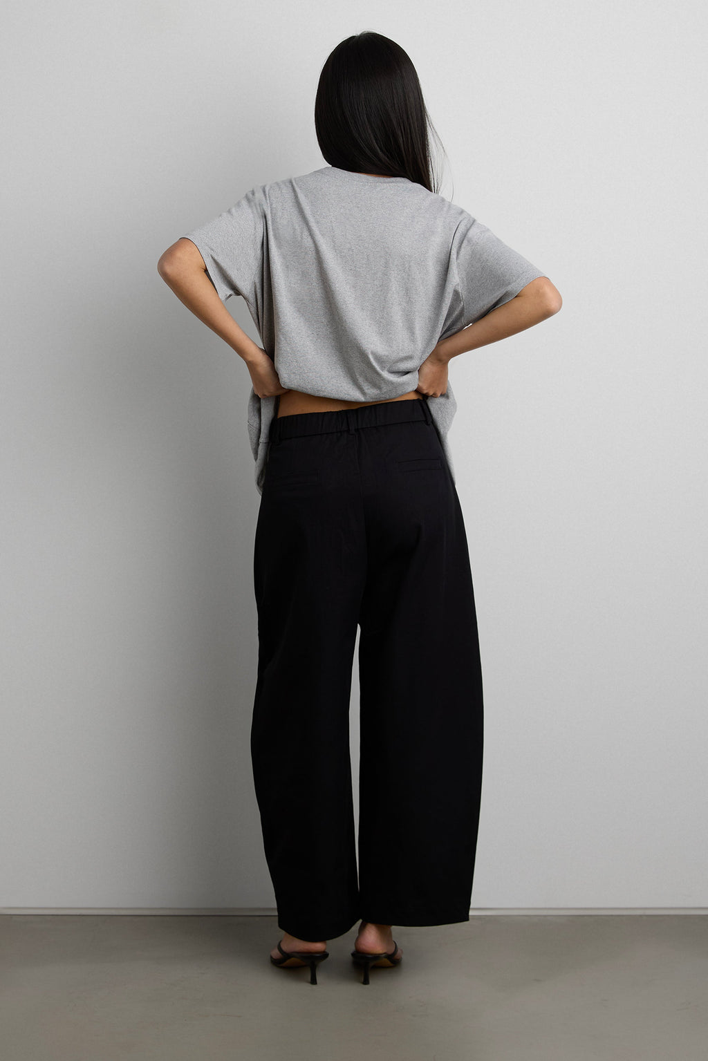 PETITE RELAXED PLEATED WIDE LEG PANT