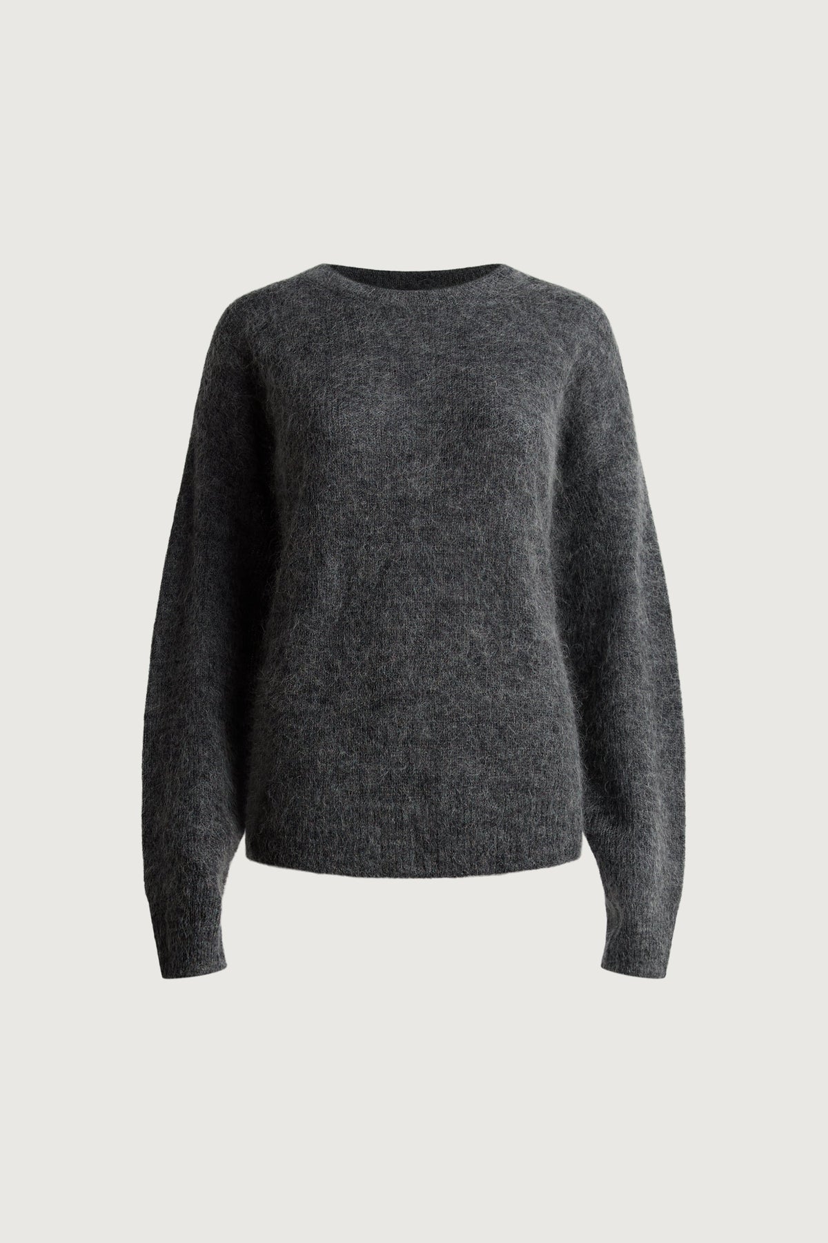 OVERSIZED WOOL BLEND CREWNECK