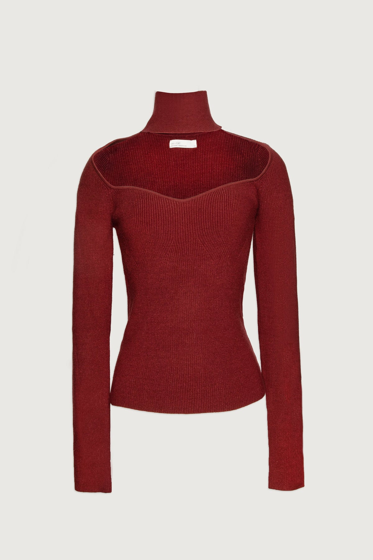 SWEETHEART CUT-OUT SWEATER